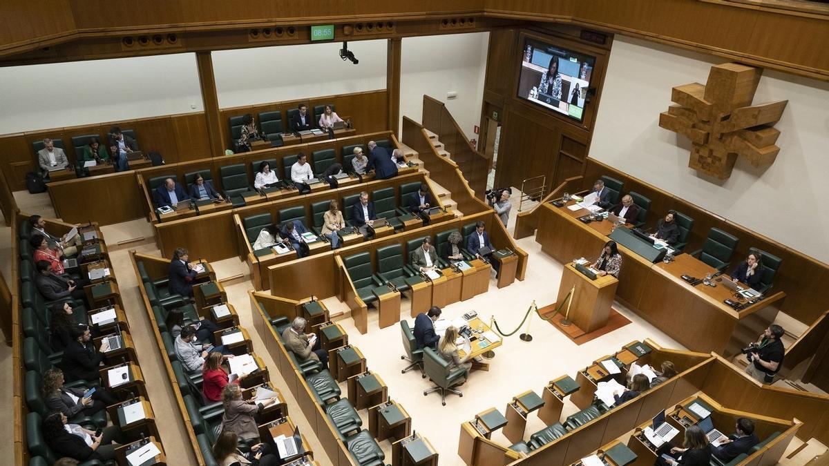 Pleno del Parlamento Vasco.