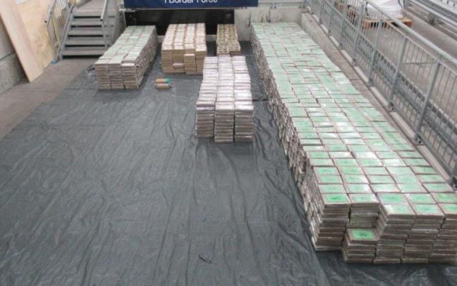 Incautación de un cargamento de cocaína.