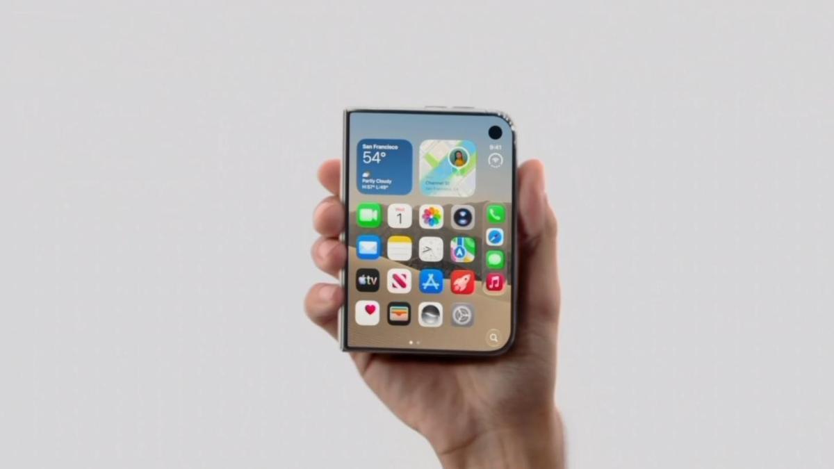 Apple anuncia su primer teléfono plegable, el "iPhone Duo".