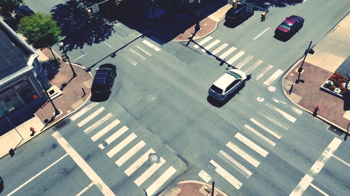 Un cruce de carreteras.