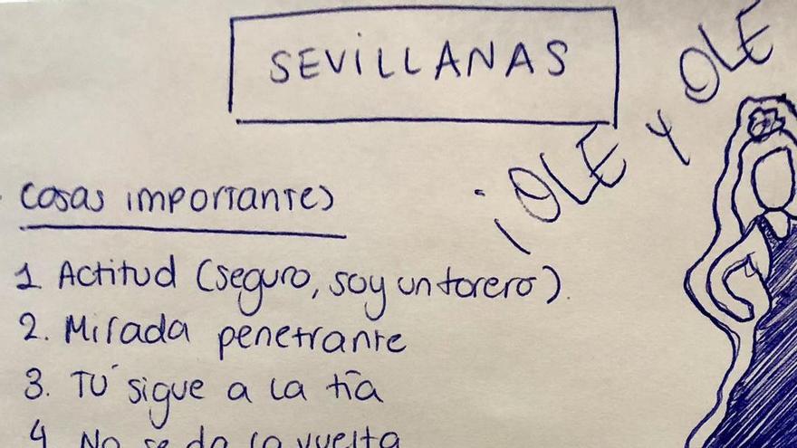 La nota de la sevillana a su cuñado vasco.