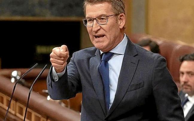 Alberto Núñez Feijóo, en el debate donde la amnistía pasó su primer filtro.