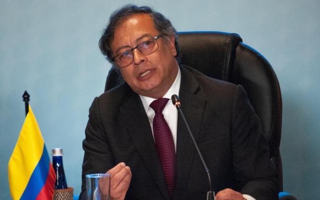 El presidente de Colombia Gustavo Petro.