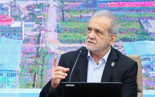 El presidente de Irán, Masud Pezeshkian.