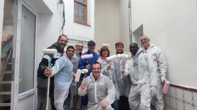 La labor desinteresada de decenas de personas ha permitido la construcción de la casa en Orduña.