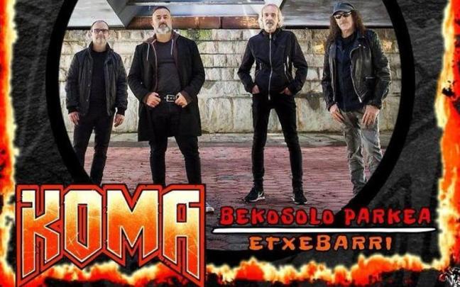 La banda navarra KOMA actuará como cabeza de cartel de la jornada del viernes