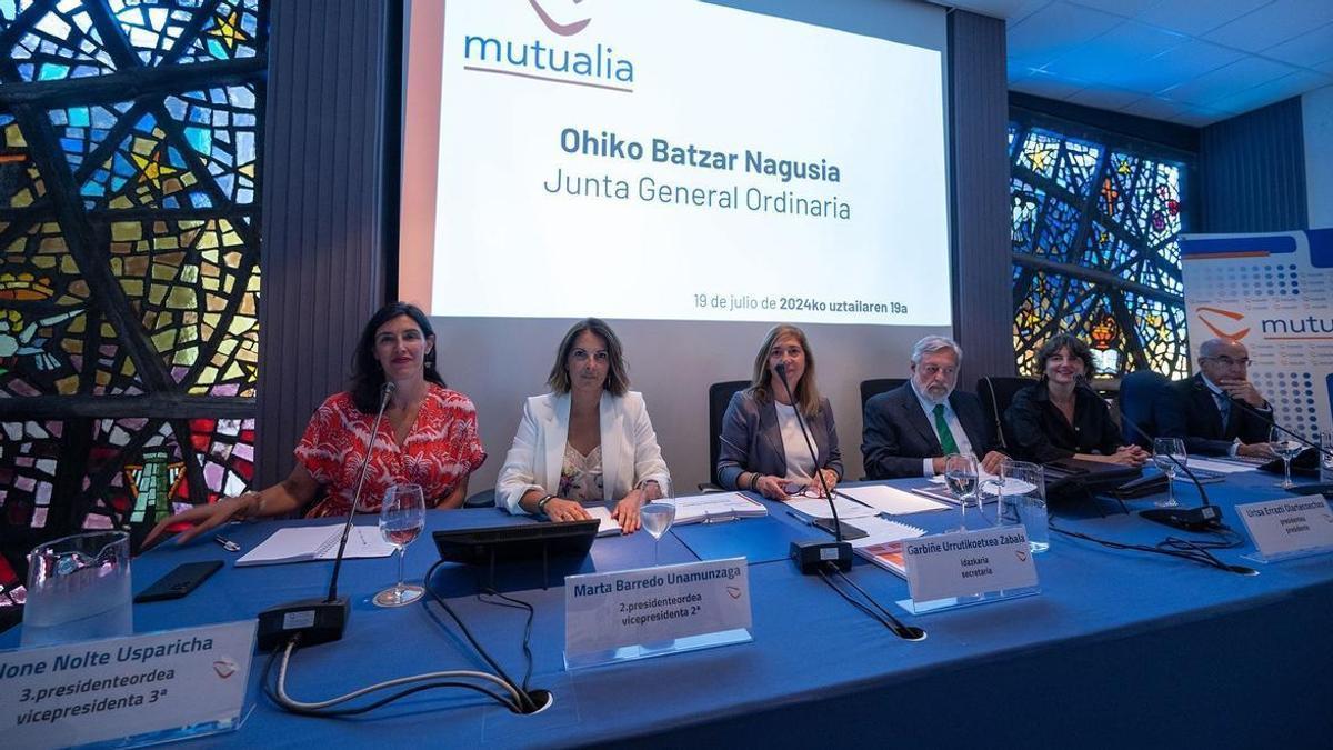 Mutualia celebró este lunes su Junta General en Donostia.