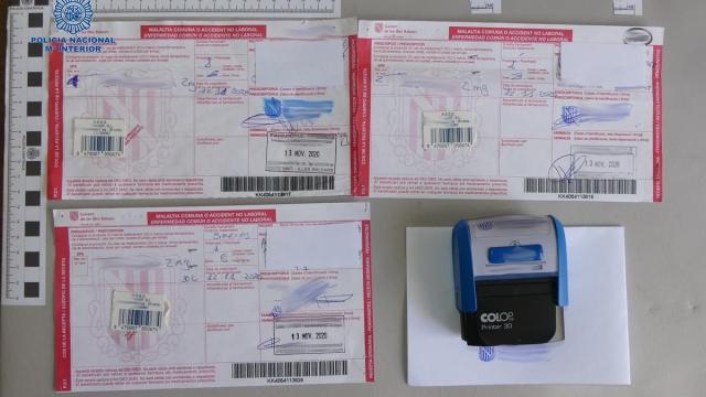 Recetas médicas falsificadas.