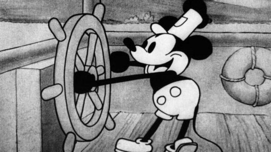 Mickey Mouse en el corto 'Steamboat Willie'
