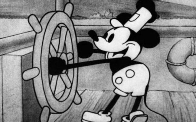 Mickey Mouse en el corto 'Steamboat Willie'
