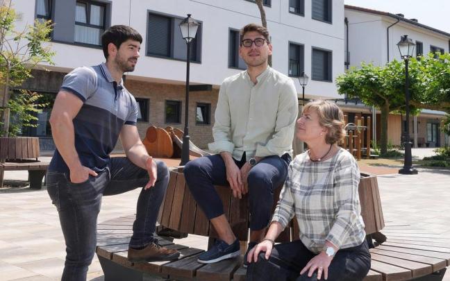 Los tres ediles del PNV.