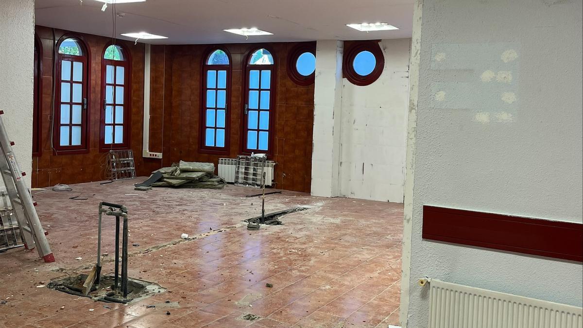 Las obras en el interior de las instalaciones ya están en marcha.