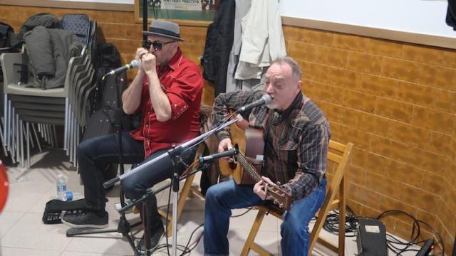 Danny del Toro y Fede Aguado, en el bar Galilea.