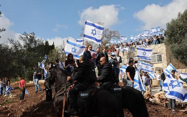 Protestas en Jerusalén contra la polémica reforma judicial de Netanyahu.