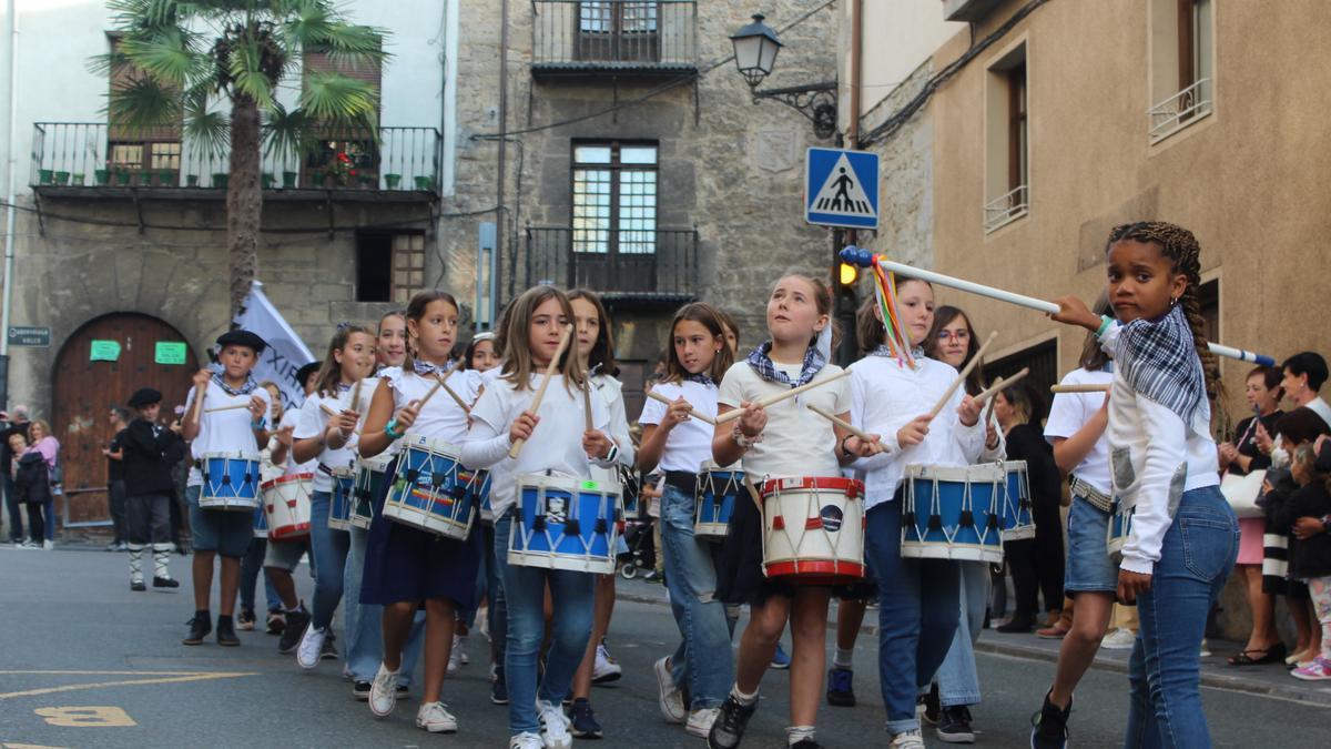 Una imagen de la tamborrada infantil en la pasada edición de los sanmartines.