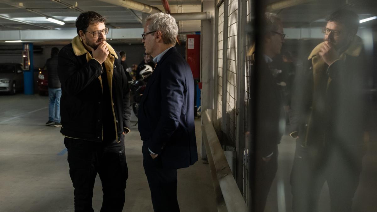 De la Torre, supervisando el rodaje.