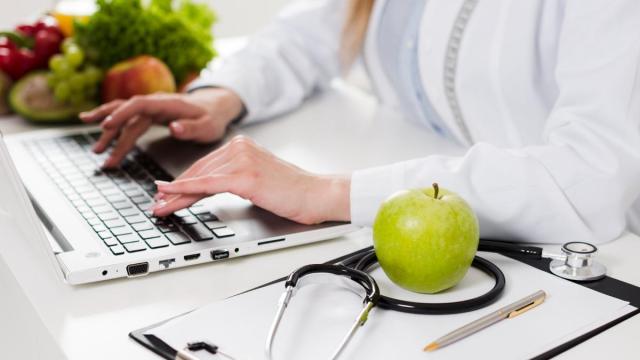 Nutricionista en una foto de archivo