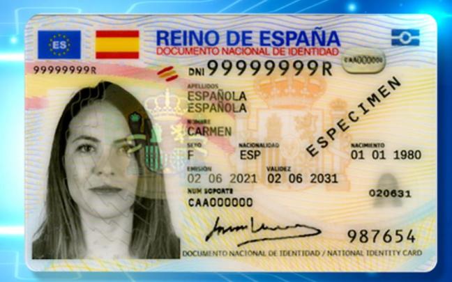 Versión más reciente del DNI.