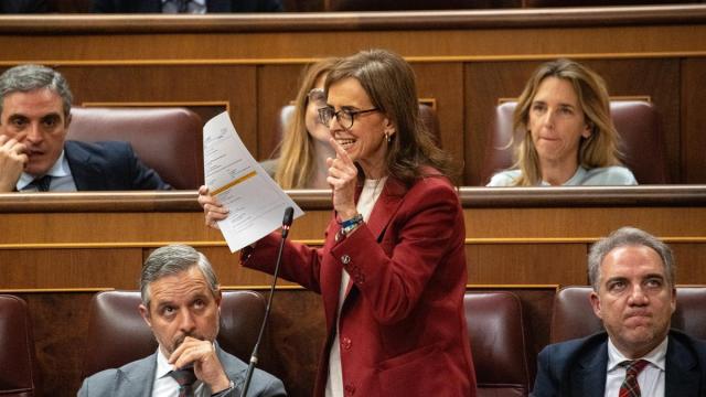 La vicesecretaria de Sanidad y Política Social del PP, Carmen Fúnez, en un Pleno del Congreso.