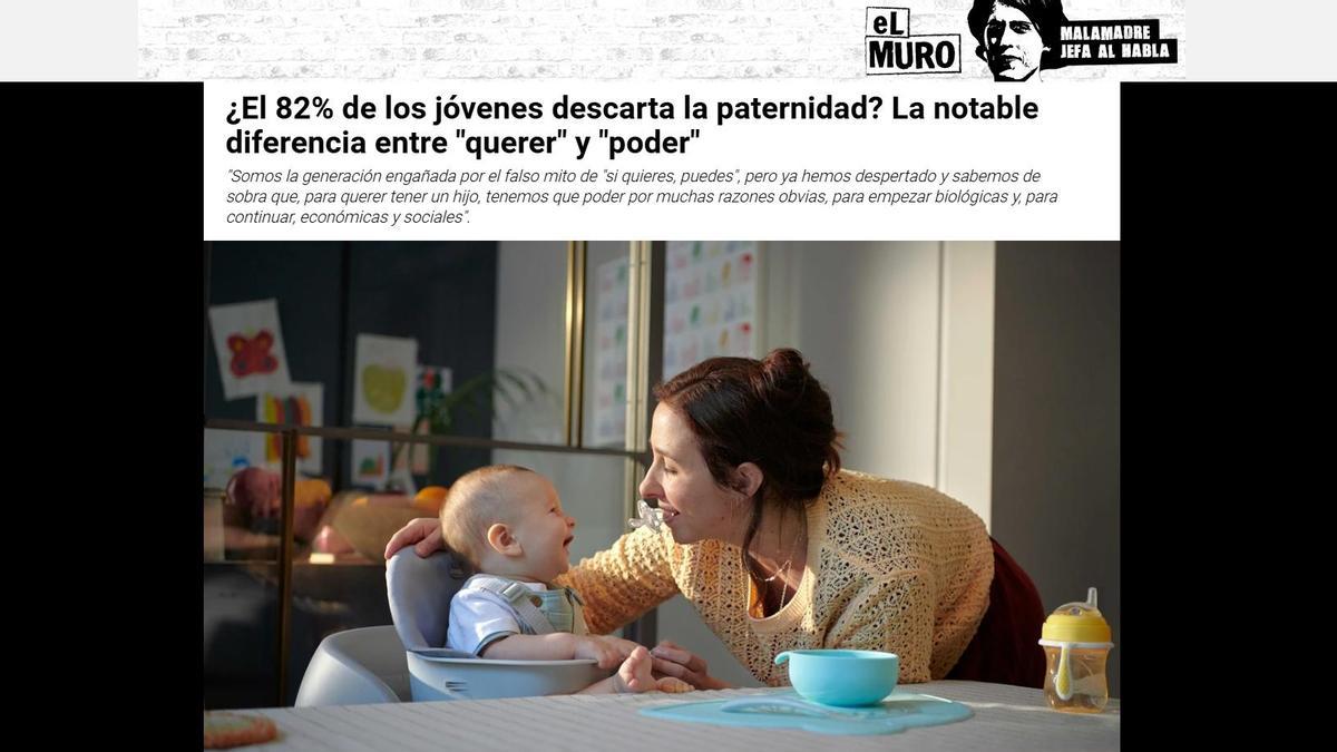 ¿El 82% de los jóvenes descarta la paternidad? La notable diferencia entre "querer" y "poder"