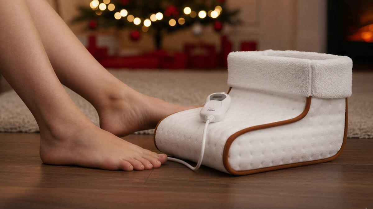 Perspectiva del calientapiés eléctrico de Leroy Merlin