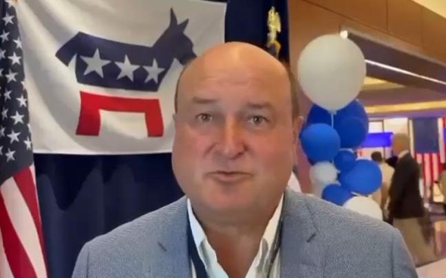 El presidente del EBB del PNV, Andoni Ortuzar, en la convención demócrata en Chicago, donde ha apoyado expresamente a Harris