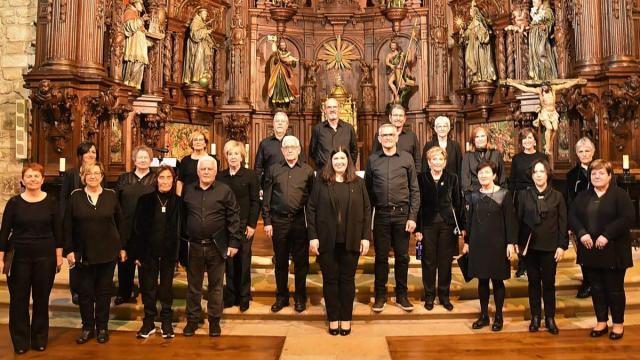 Una de las imágenes que forma parte de los 60 años de recorrido de Oñati Abesbatza.