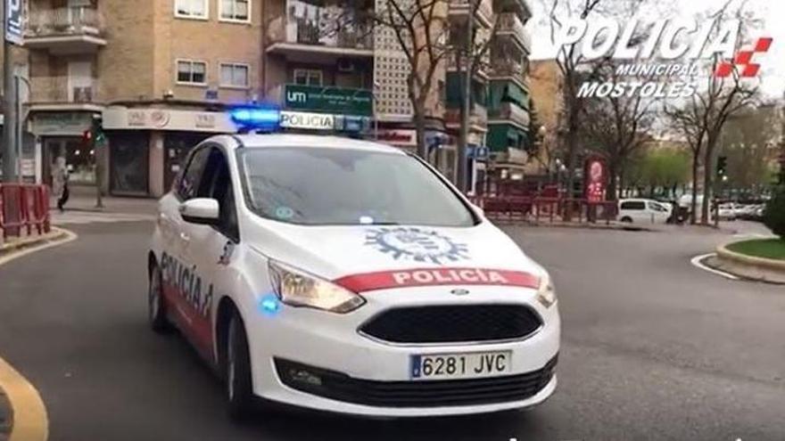 Coche de la Policía Local de Móstoles.