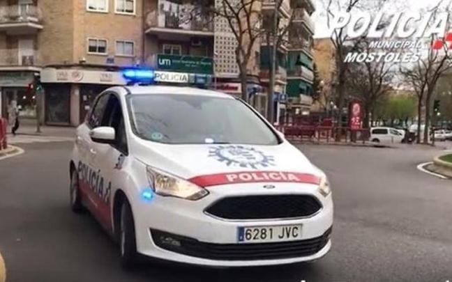 Coche de la Policía Local de Móstoles.