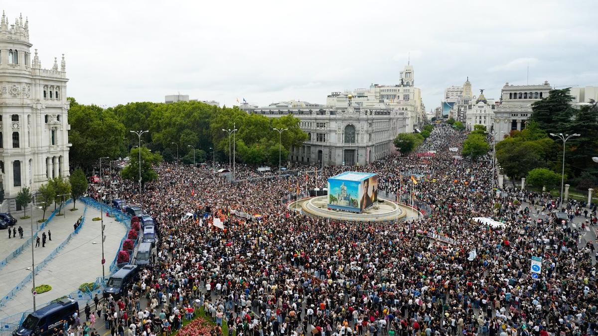 En imágenes: Miles de manifestantes abarrotan las calles de Madrid por la crisis de la vivienda