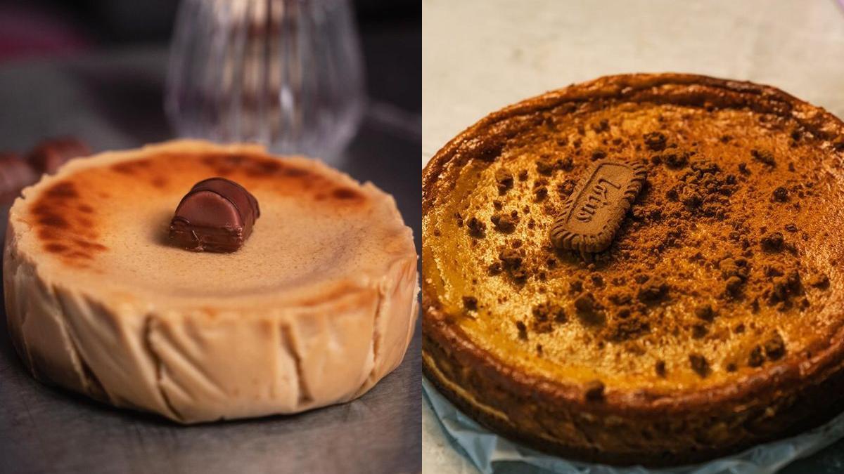 Tartas de queso de Kinder y Lotus.