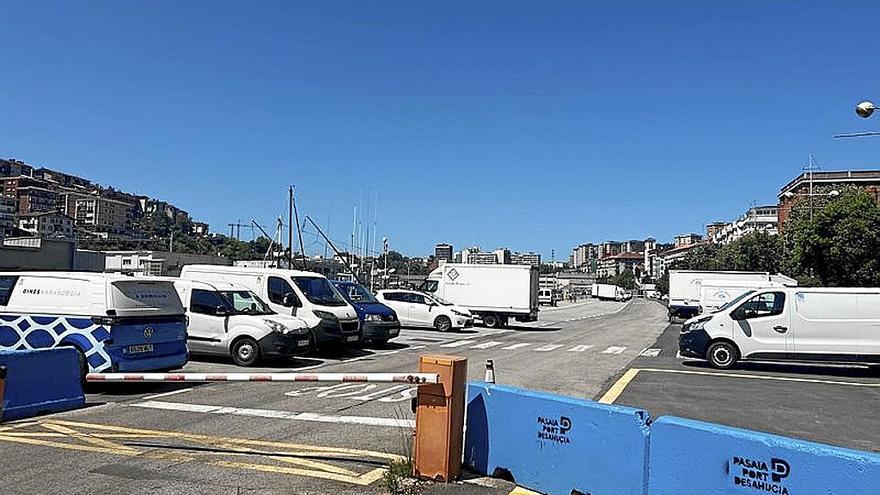 Muelle del Hospitalillo, que se habilitará como parking.