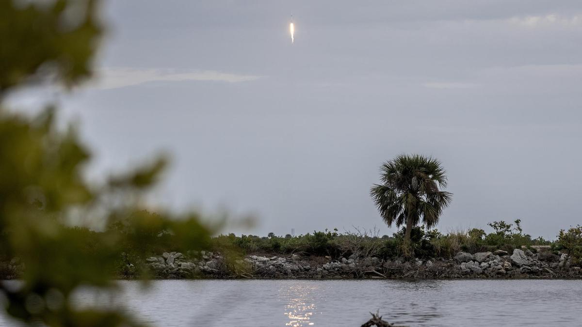 Imagen del lanzamiento el pasado enero de la misión Ax-3.