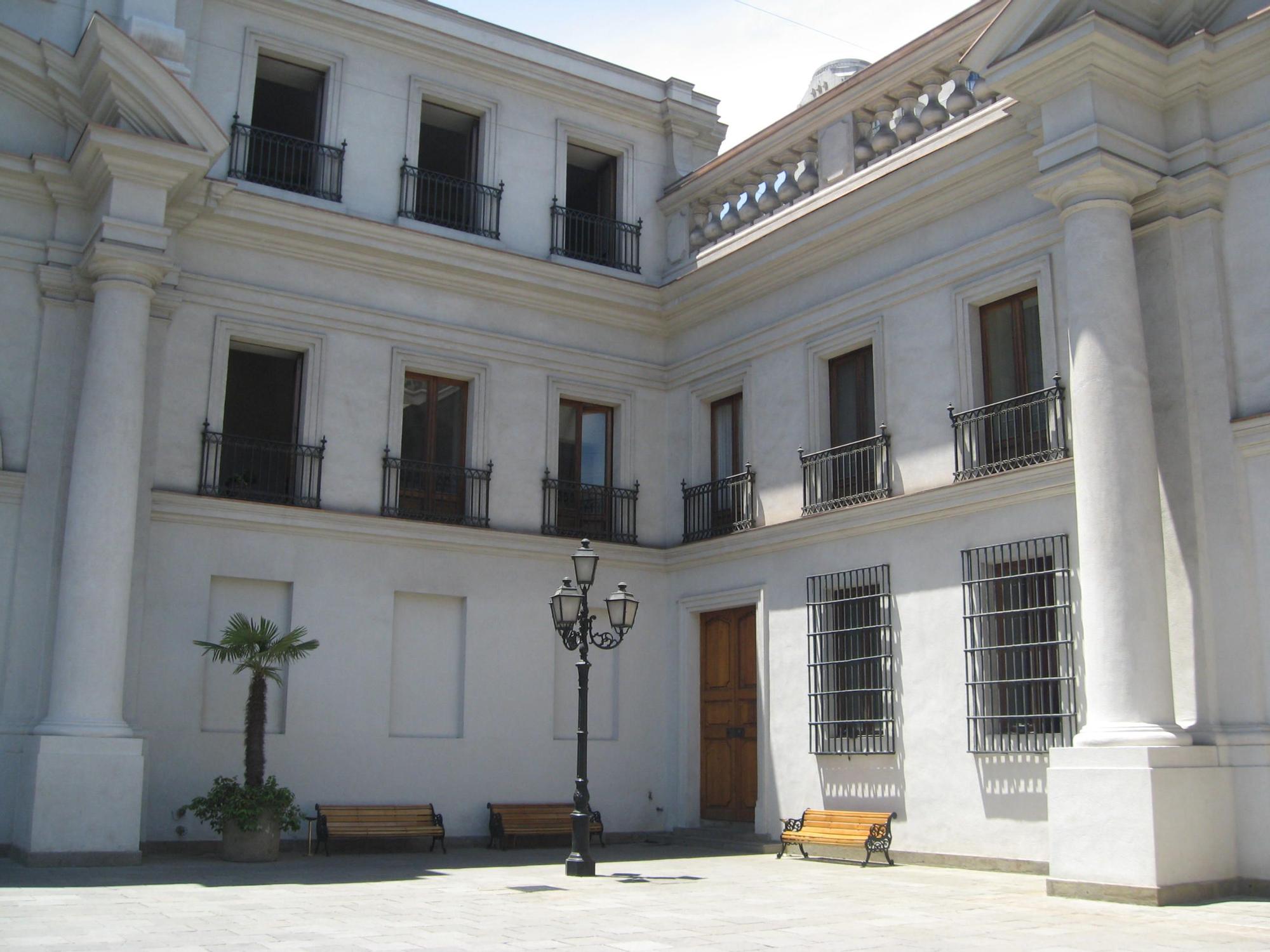 Palacio de la Moneda, sede del Gobierno.