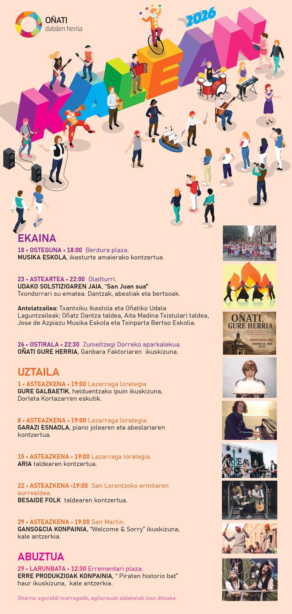 Programa completo de 'Kalean'.