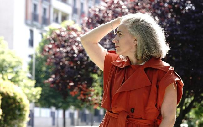 La directora de cine bilbaina Lara Izaguirre en un momento de esta entrevista.