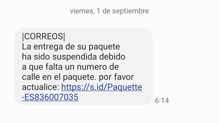 El mensaje recibido por una vitoriana en su teléfono móvil
