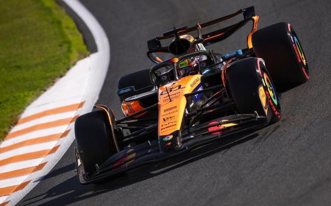 El piloto australiano Oscar Piastri (McLaren) durante el GP de los Países Bajos de 2025