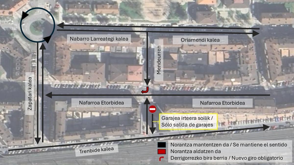 Modificaciones en el tráfico en Beasain.