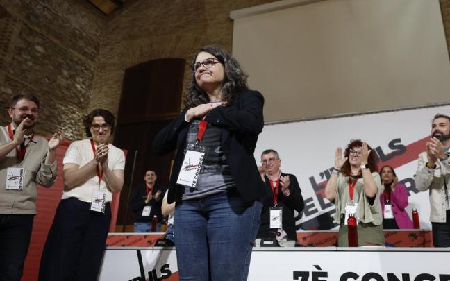 Mónica García, en el acto de su partido en el que ha hecho el anuncio de su vuelta a la política