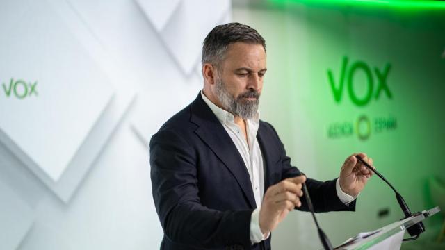 El presidente de Vox, Santiago Abascal / EP El presidente de Vox, Santiago Abascal