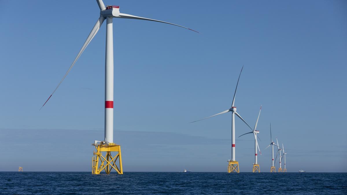 Parque eólico marino de Iberdrola en Bretaña.