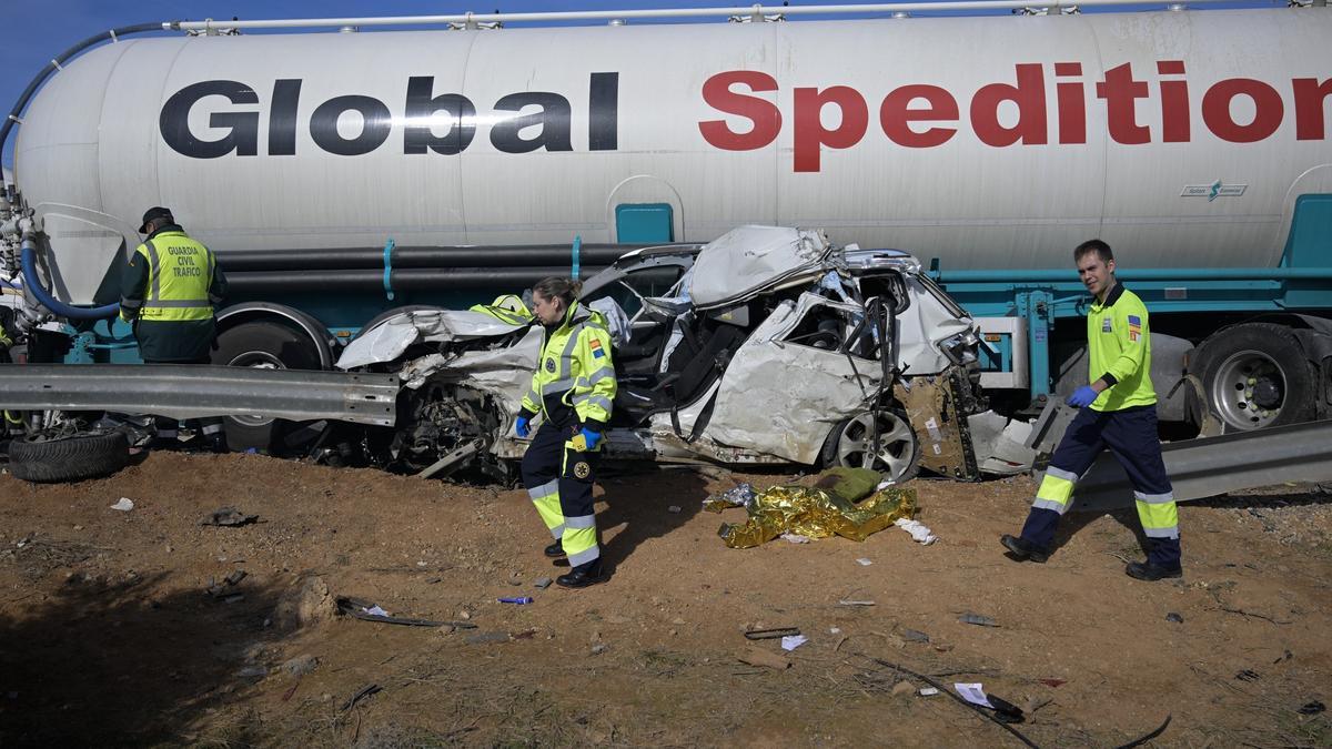 Cuatro fallecidos y 14 heridos en varios accidentes múltiples en Ciudad Real