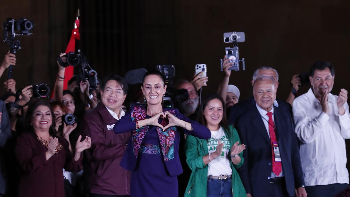 Claudia Sheinbaum agradece a sus seguidores el apoyo que le llevará en octubre a la presidencia de México.