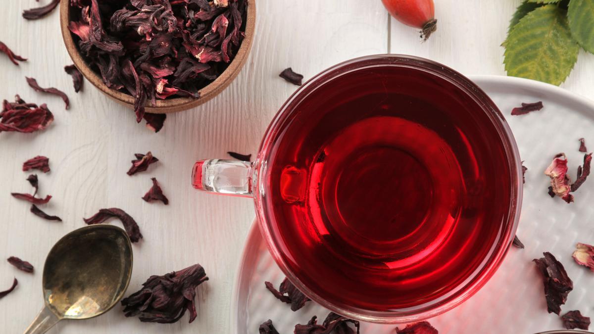 Té de flor de Jamaica o hibisco.