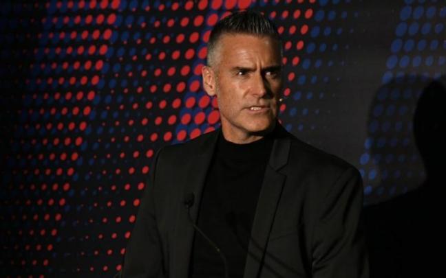 Llu&iacute;s Carreras, como parte de la candidatura de Toni Freixa, en un acto a la presidencia del Bar&ccedil;a.