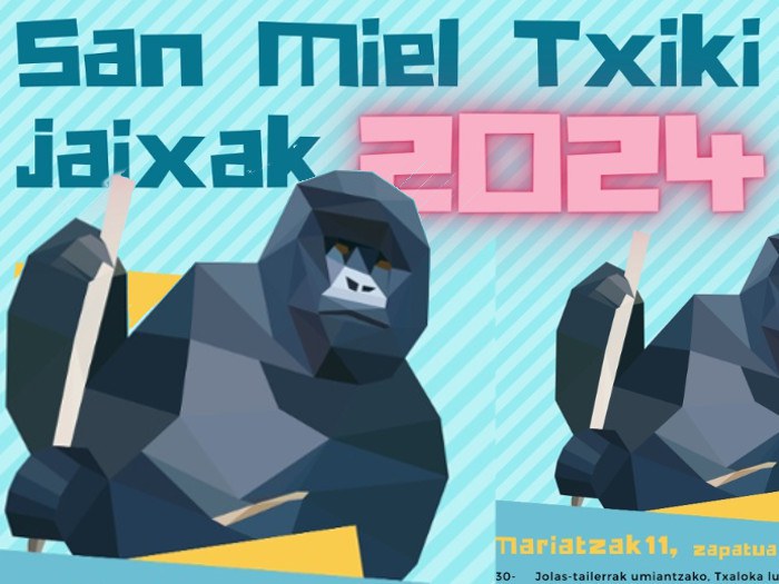 Cartel de San Miel Txiki Jaixak 2024 de Oñati