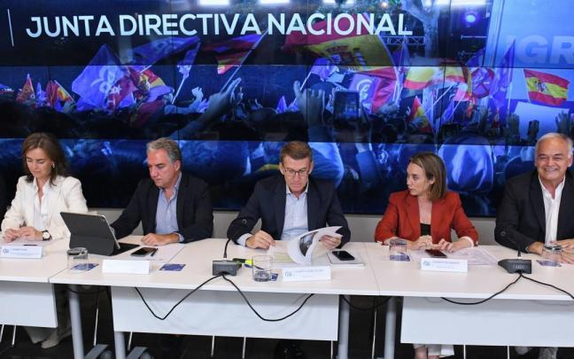 Reunión de la Junta Directiva Nacional del Partido Popular tras las elecciones generales del 23J. Reunión de la Junta Directiva Nacional del Partido Popular tras las elecciones generales del 23J.