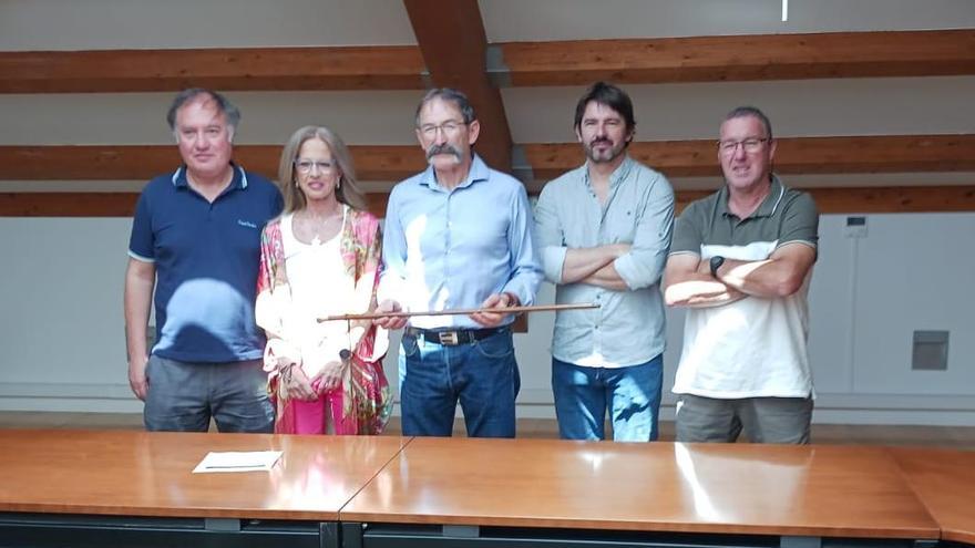 Luis Paternáin, María José Garayoa, José María Cuende, Daniel Beúnza y Félix Otamendi, los cinco representantes de ICO en el Ayuntamiento de la Cendea de Olza.