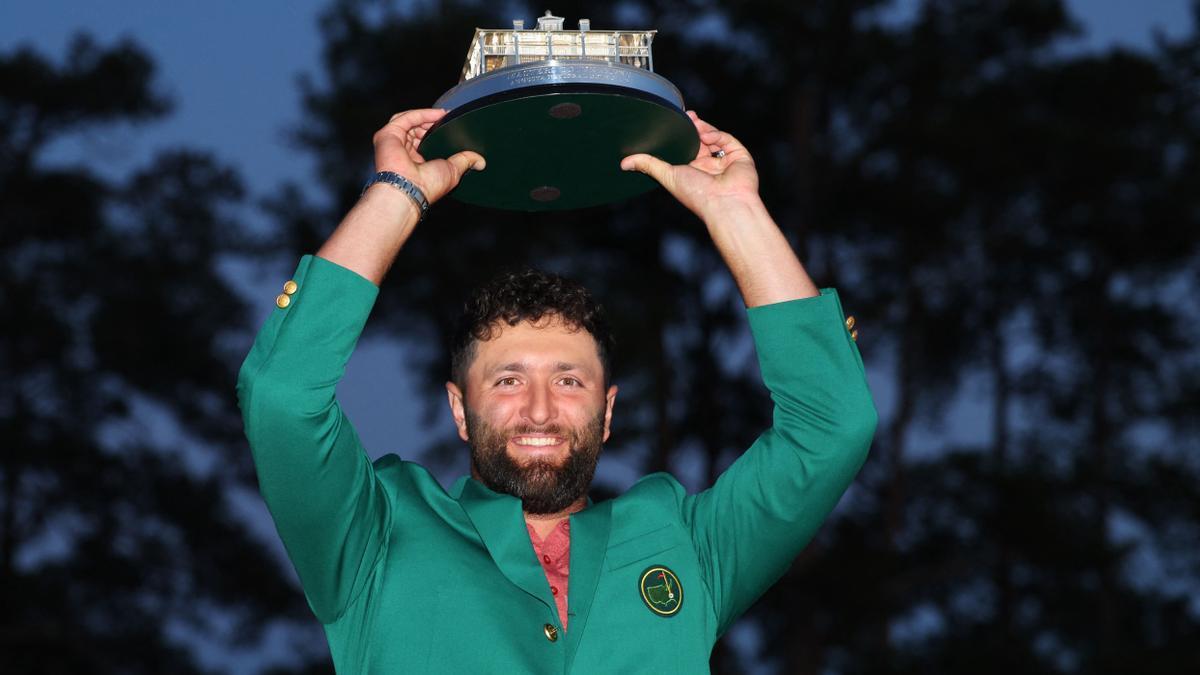 Jon Rahm, tras ganar el Masters de Augusta.